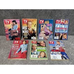 Vintage TV Guides Lot of 7 Dixie Chicks Reege to Riches Holiday Movie Preview